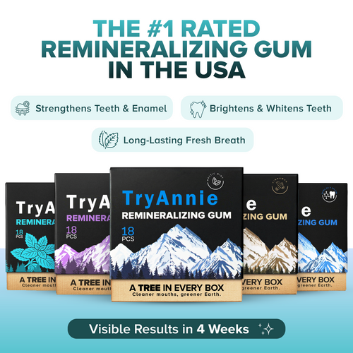 Mint Remineralizing Gum Snack Bubblegum