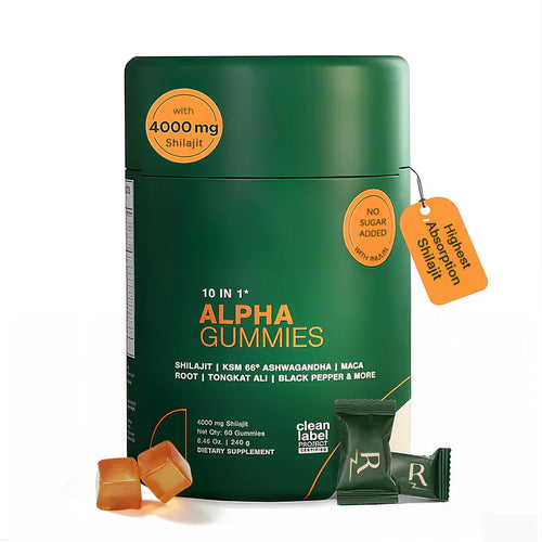 10-1 Alpha Gummies | 4000 mg Pure Himalayan Shilajit | No Added Sugar