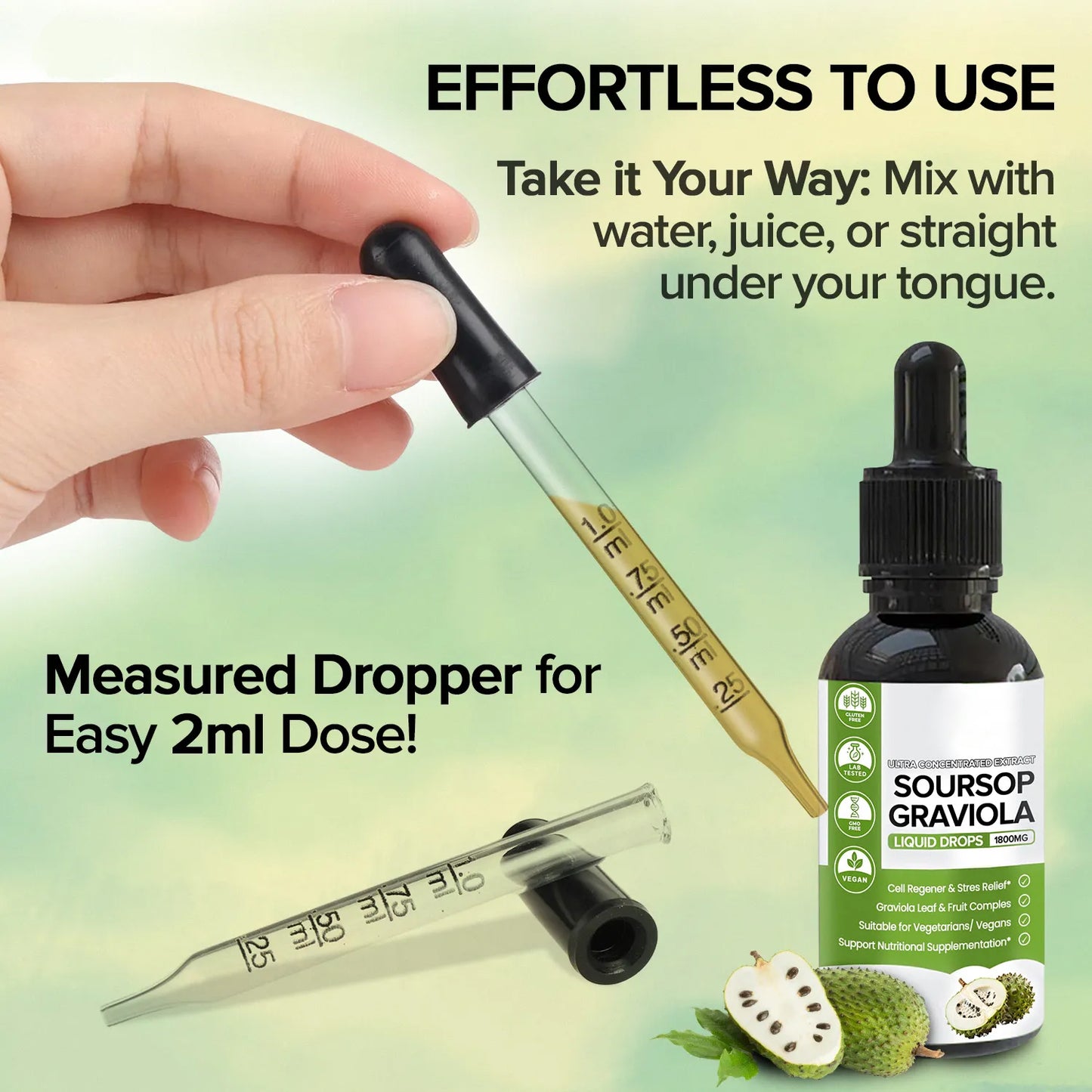 100% Pure Organic Soursop Drop Extract