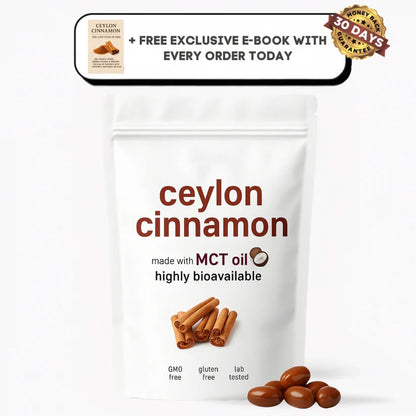 Ceylon Cinnamon 7200mg Equivalent with MCT Oil