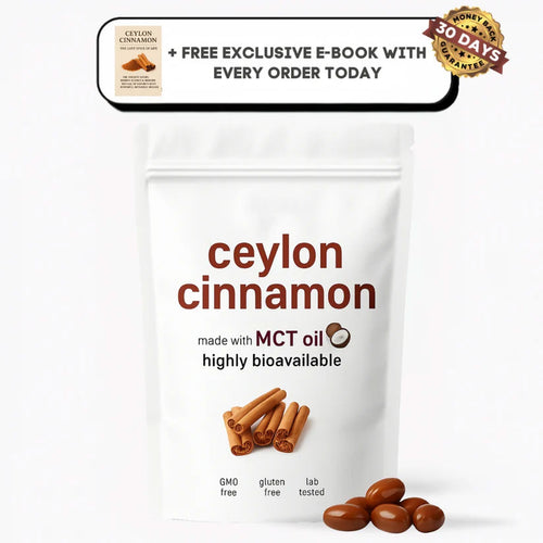 Ceylon Cinnamon 7200mg Equivalent with MCT Oil