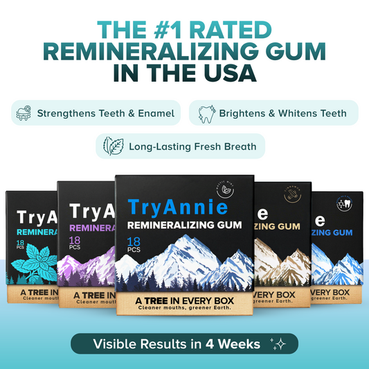 Mint Remineralizing Gum Snack Bubblegum