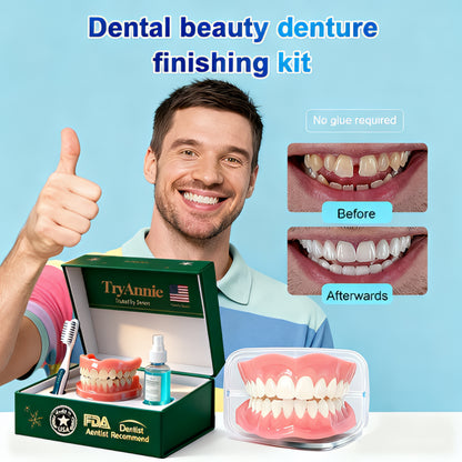 🦷  Fit Full Functional DenturesMake you more confident-Made in the USA & FDA-Certified