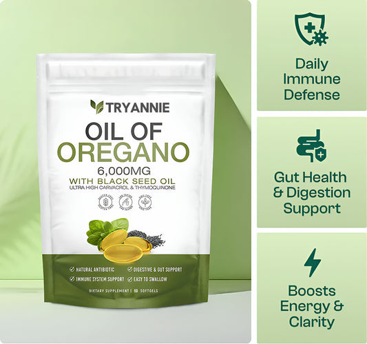 Oil of Oregano with Black Seed Oil Softgels