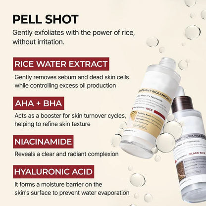 Peel Shot Glow Rice Ampoule Duo