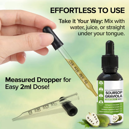 100% Pure Organic Soursop Drop Extract
