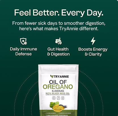 Oil of Oregano with Black Seed Oil Softgels