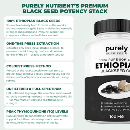 Purely Nutrient Ethiopian Black Seed Oil