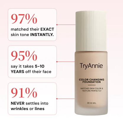 TryAnnie - Color Changing Foundation-Get Free Brush